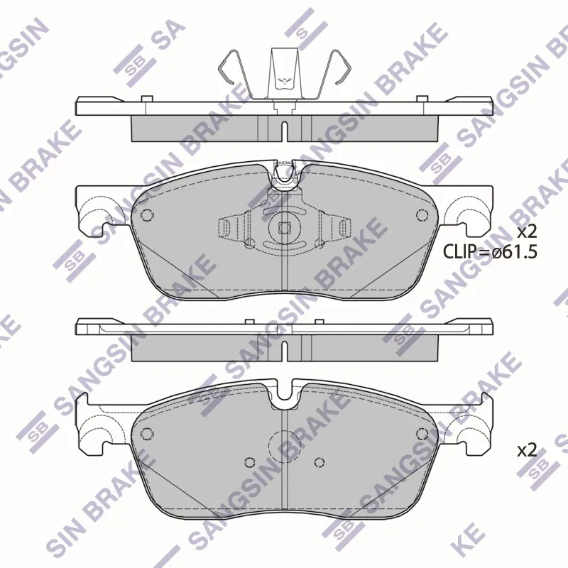 Колодки тормозные LAND ROVER DISCOVERY SPORT 15- EVOQUE 11- передние HI-Q SP4279
