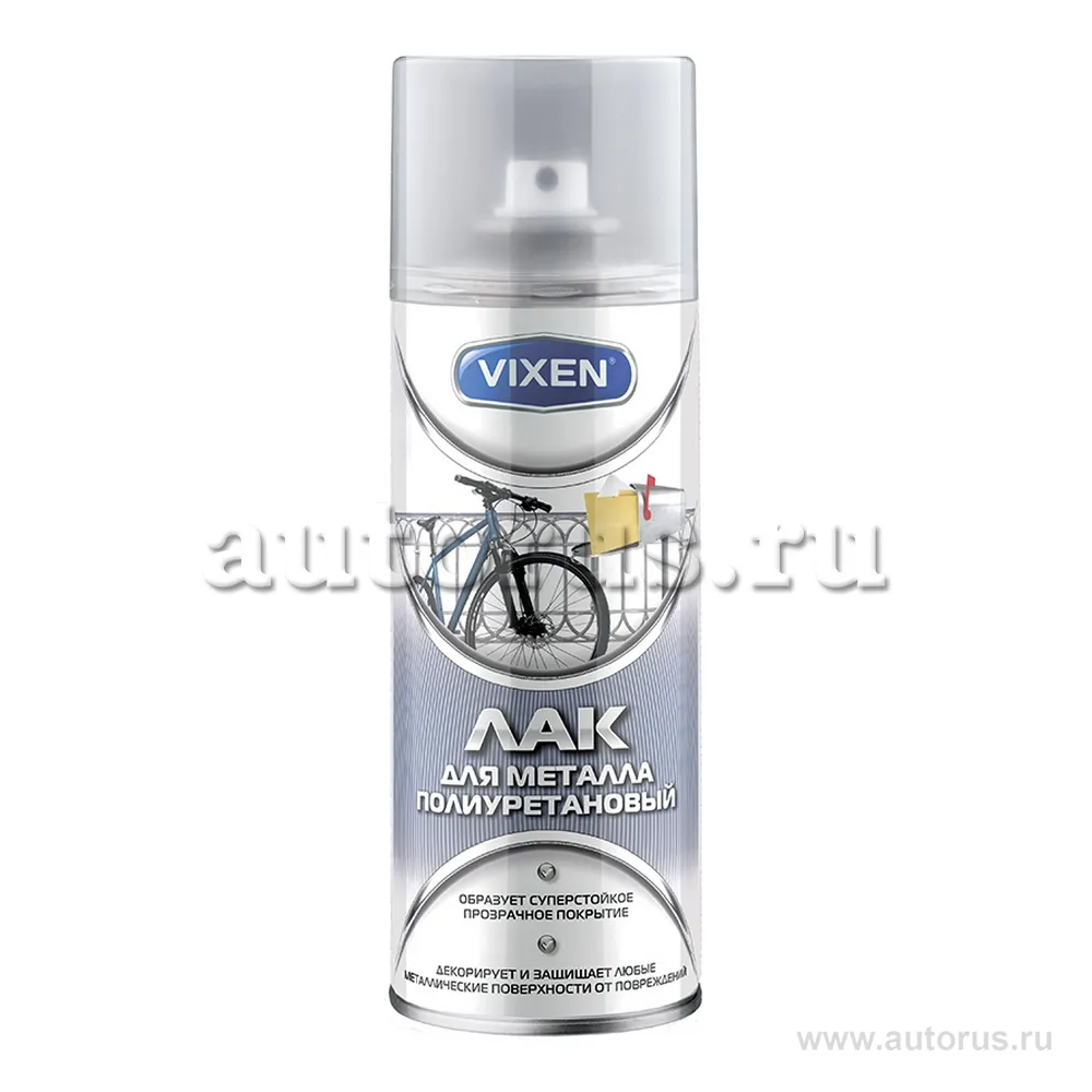 Лак для металла полиуретановый, аэрозоль 520 мл VIXEN VX-24004