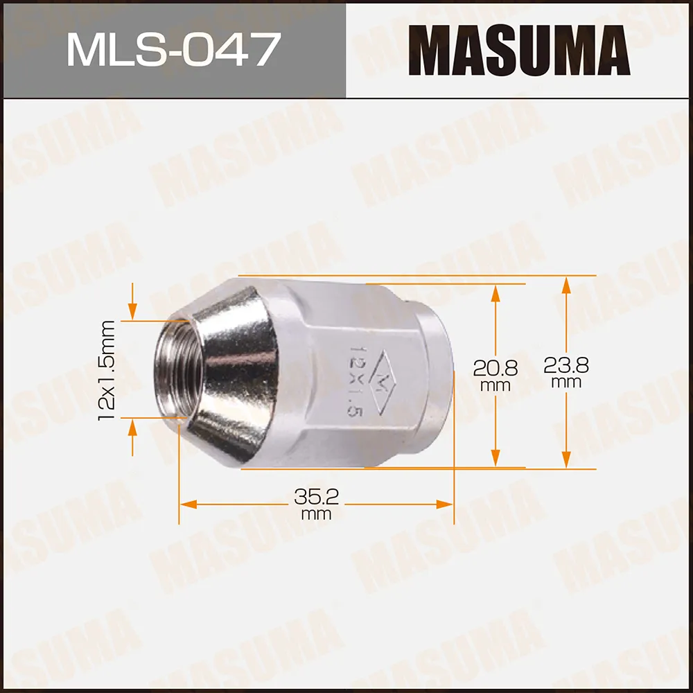 Гайка 12x1.5 MASUMA MLS-047