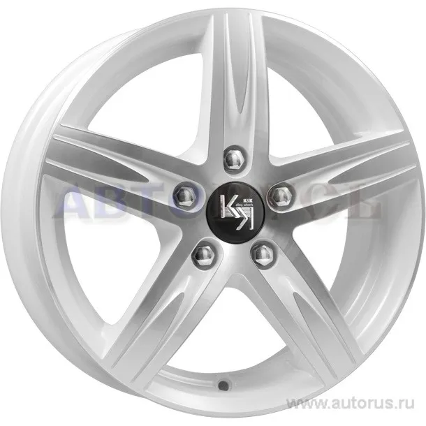 Диск литой R15 6J 5x114.3/67.1 ET45 КИК Андорра алмаз вайт 12446