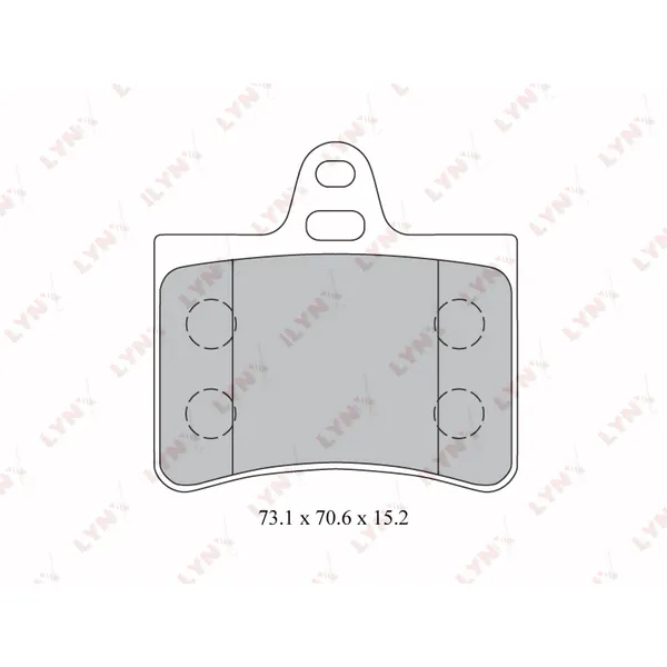 Колодки тормозные LYNXauto BD2210