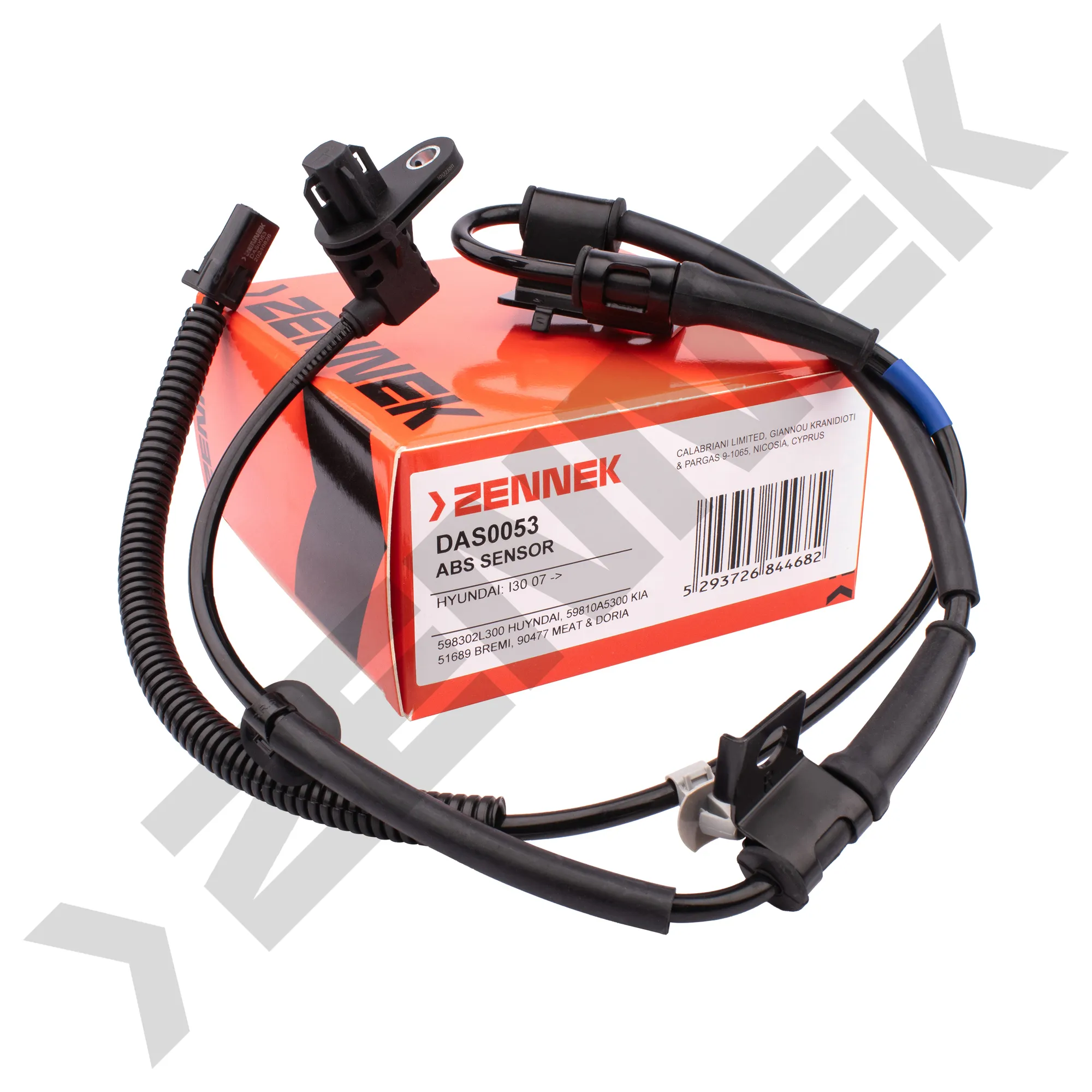 Датчик ABS передний правый HYUNDAI I30 07 - ZENNEK DAS0053