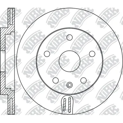 Диск тормозной задний VOLVO XC90 II 15-> /VENT D=320MM NIBK RN1930