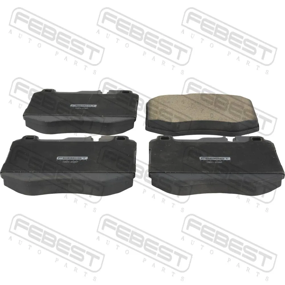 Колодки тормозные передние FEBEST 1601-205F