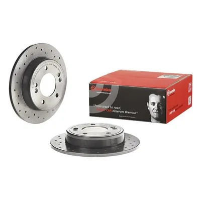 Диск тормозной задний (перф.) HYUNDAI VELOSTER 1.6 11 (262,5X10X5) BREMBO 08C1722X
