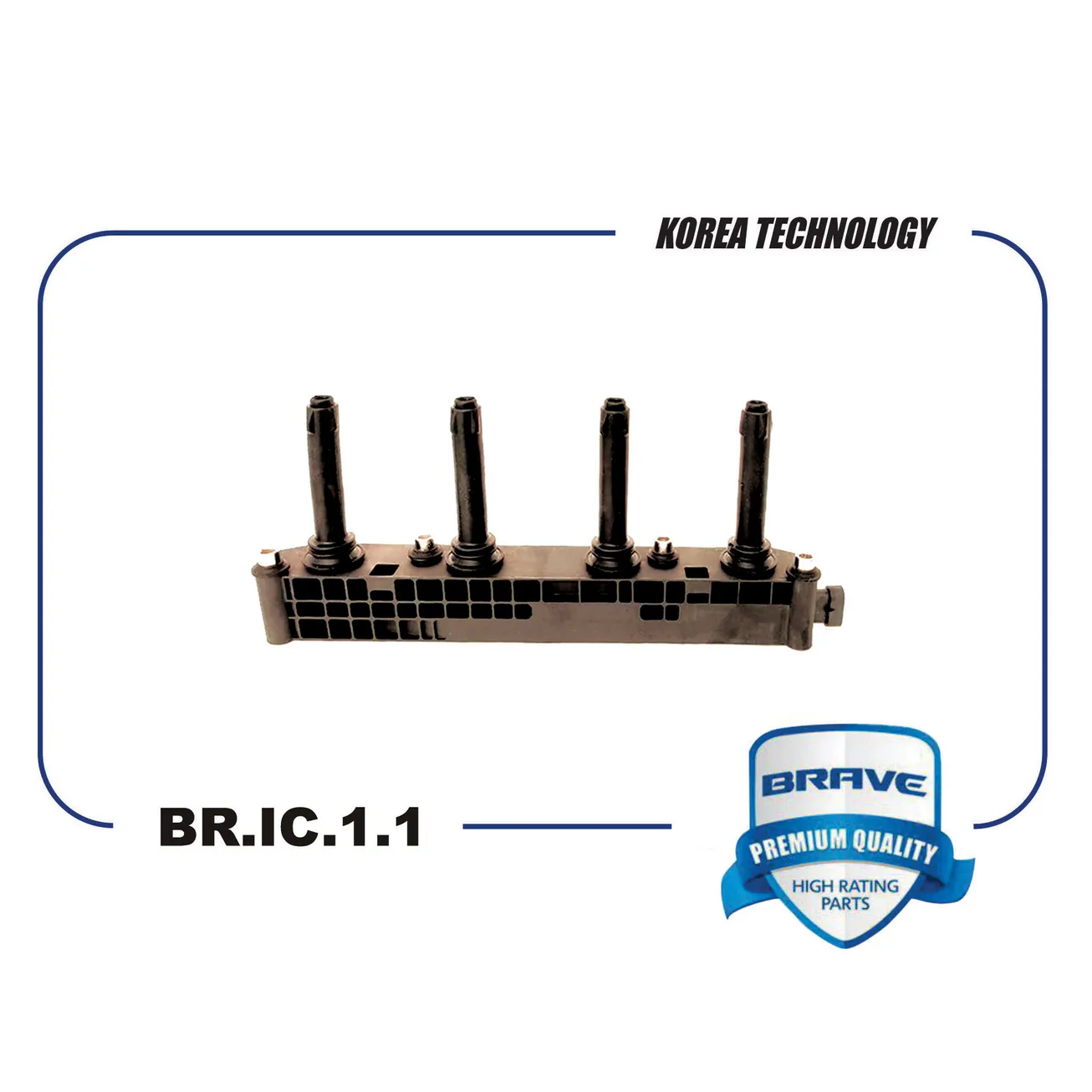 Катушка зажигания 96415010 BR.IC.1.1 Lacetti 1.8, Optra, Nubira BRAVE BR.IC.1.1