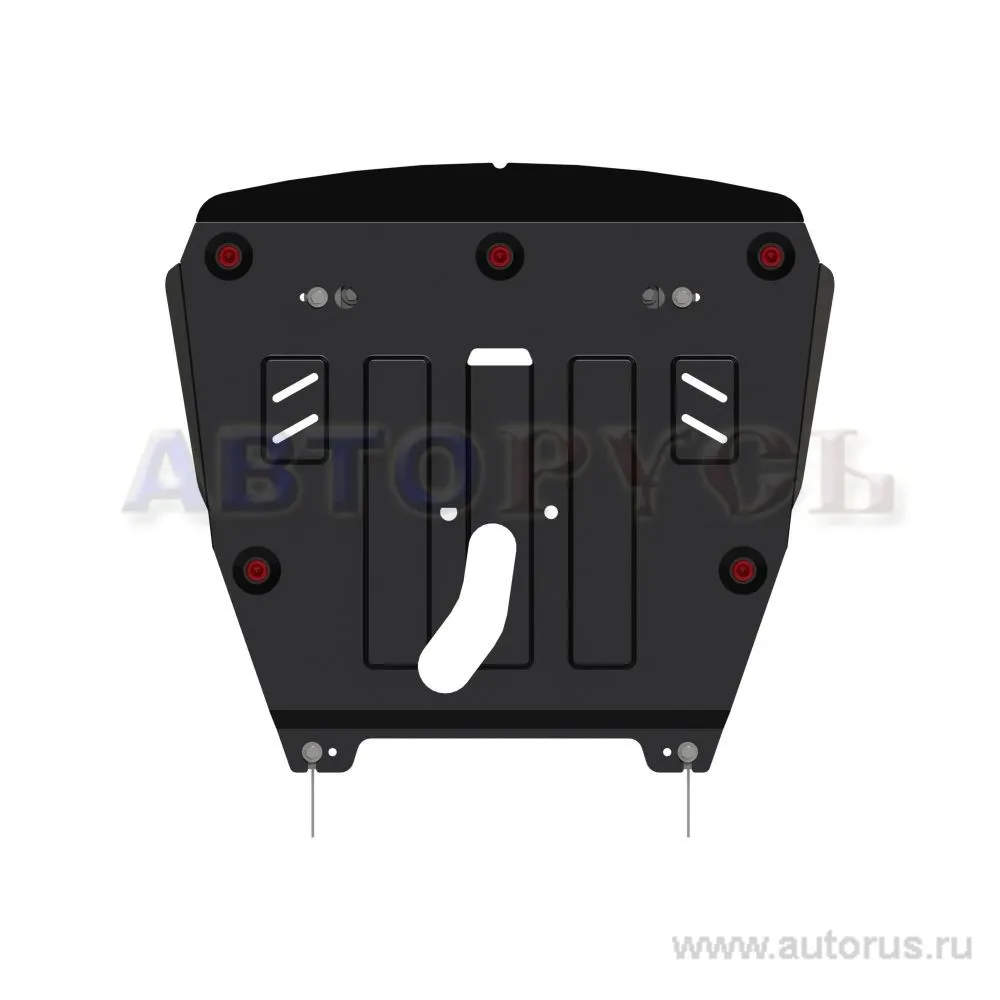 Защита картера двигателя и КПП SHERIFF NISSAN X-Trail/Qashqai 2,0, 2015-, RENAULT Koleos 15.2826