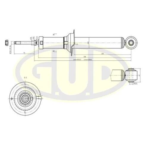 АМОРТИЗАТОР VOL S40/V40 95- (B4) ЗАД