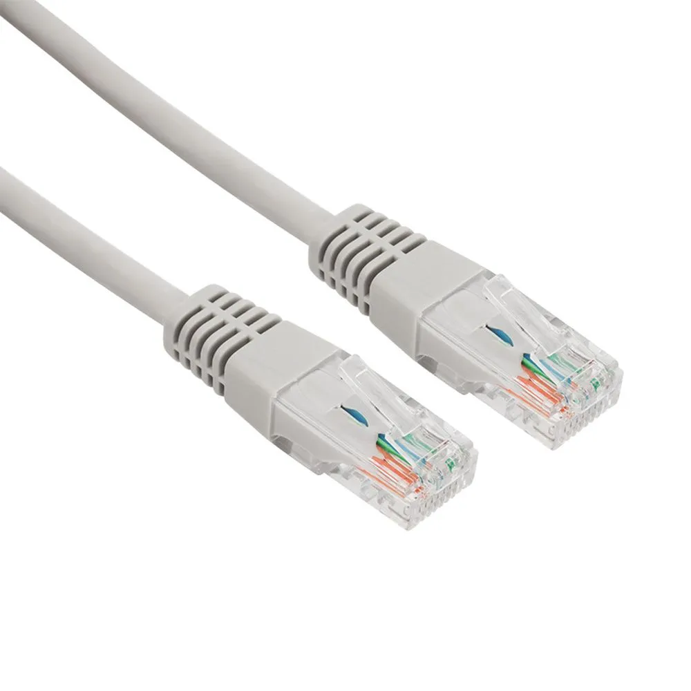 Патч-корд U/UTP, категория 5e, RJ45-RJ45, неэкранированный, LSZH серый, 5 м REXANT 18-8007