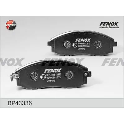 Колодки передние FENOX BP43336