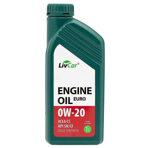 Масло моторное 0W-20 LivCar Engine Oil EURO 0W-20 ACEA C5 API SN/CF (1л х 12) LIVCAR LC7110020-001
