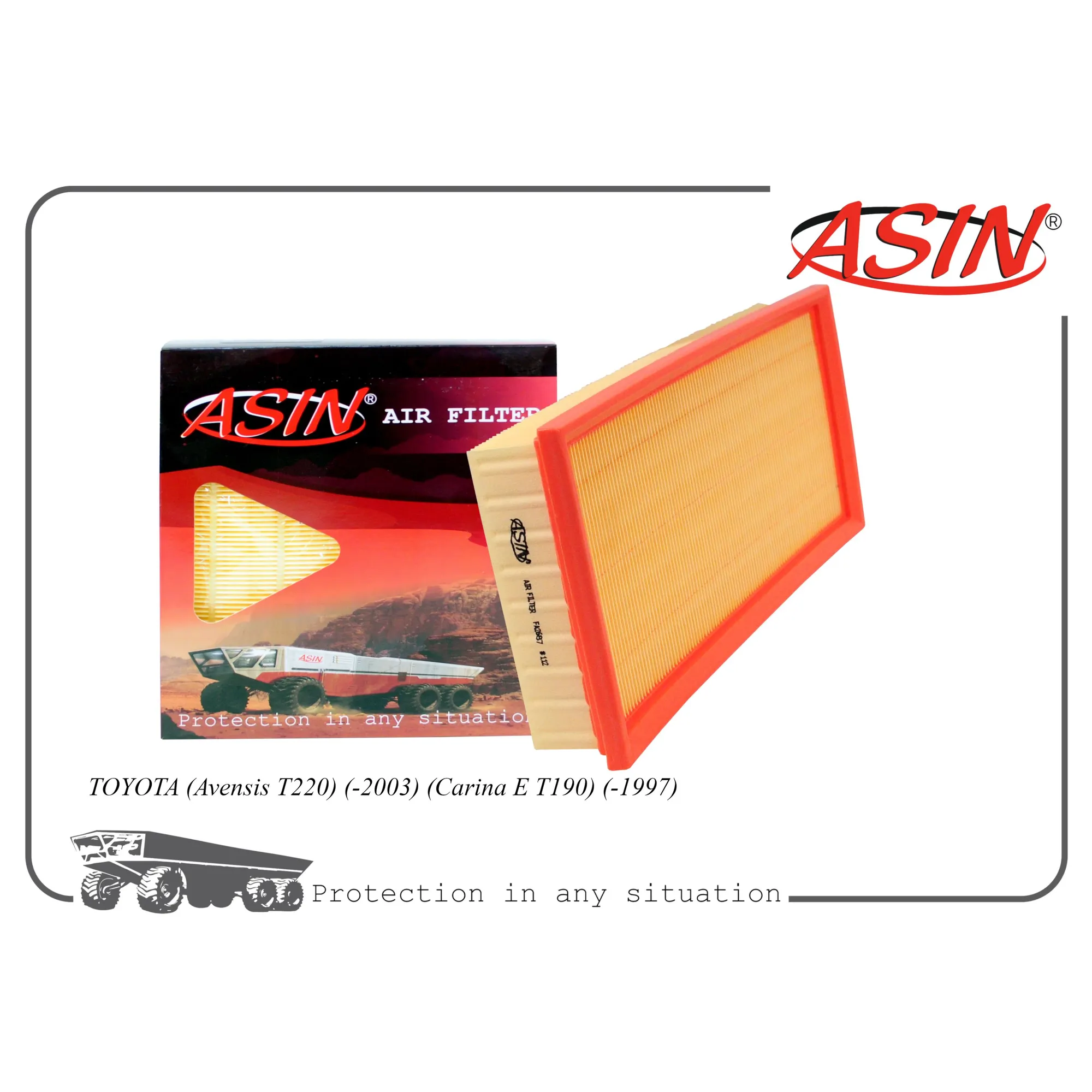 Фильтр воздушный 17801-02050/ASIN.FA2687 ASIN ASIN ASIN.FA2687