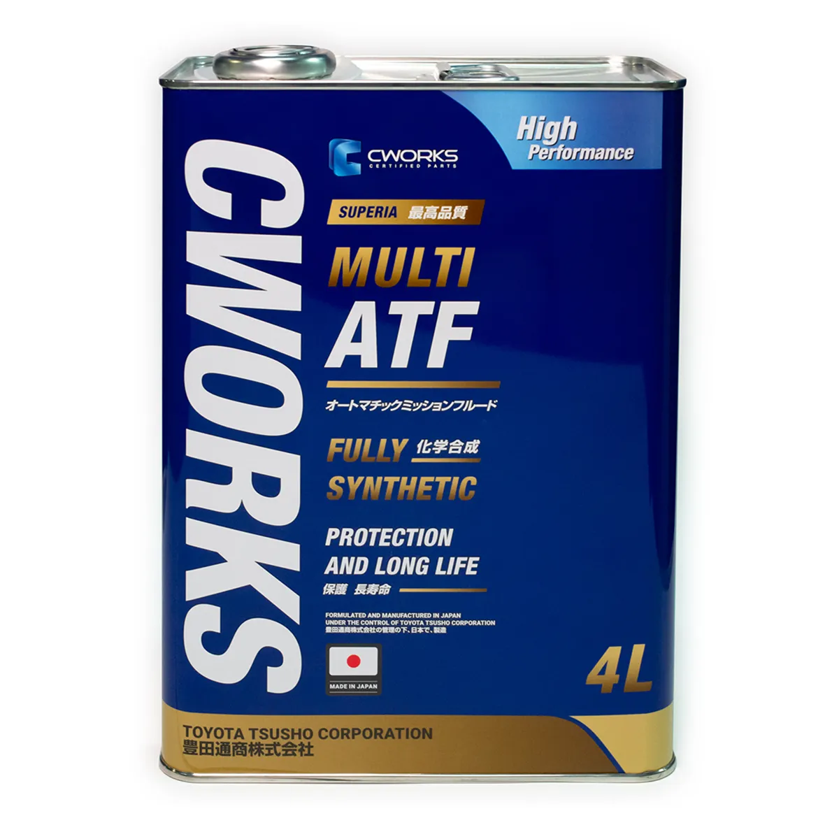 Масло трансмиссионное SUPERIA CWORKS MULTI ATF, (4л) CWORKS A22SR1004
