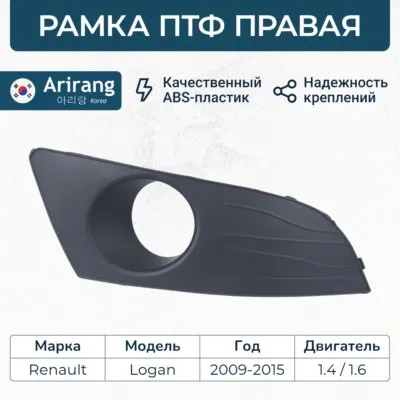 Облицовка ПТФ правая ARIRANG ARG27-6031R