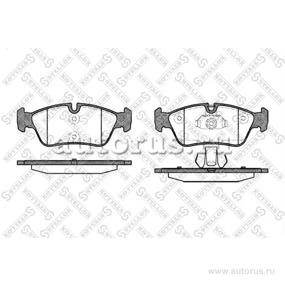 Колодки дисковые п. с антискрип. пл. BMW E46 1.6i-2.8i/1.8d/2.0d 9 STELLOX 395 040B-SX