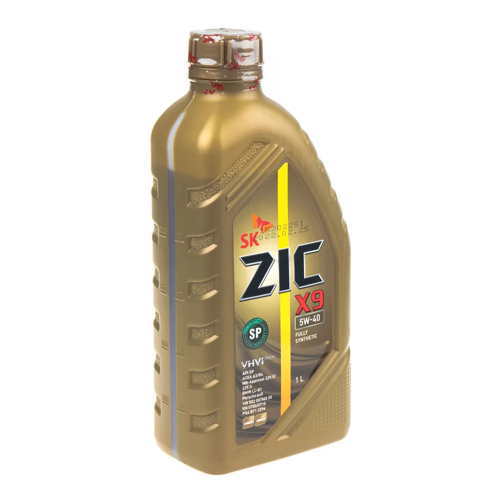 Масло моторное ZIC X9 5W-40 синтетическое 1 л 132000