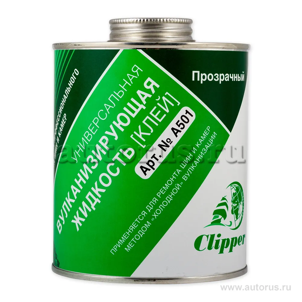 Клей шиномонтажный, прозрачный 1,0л CLIPPER A501
