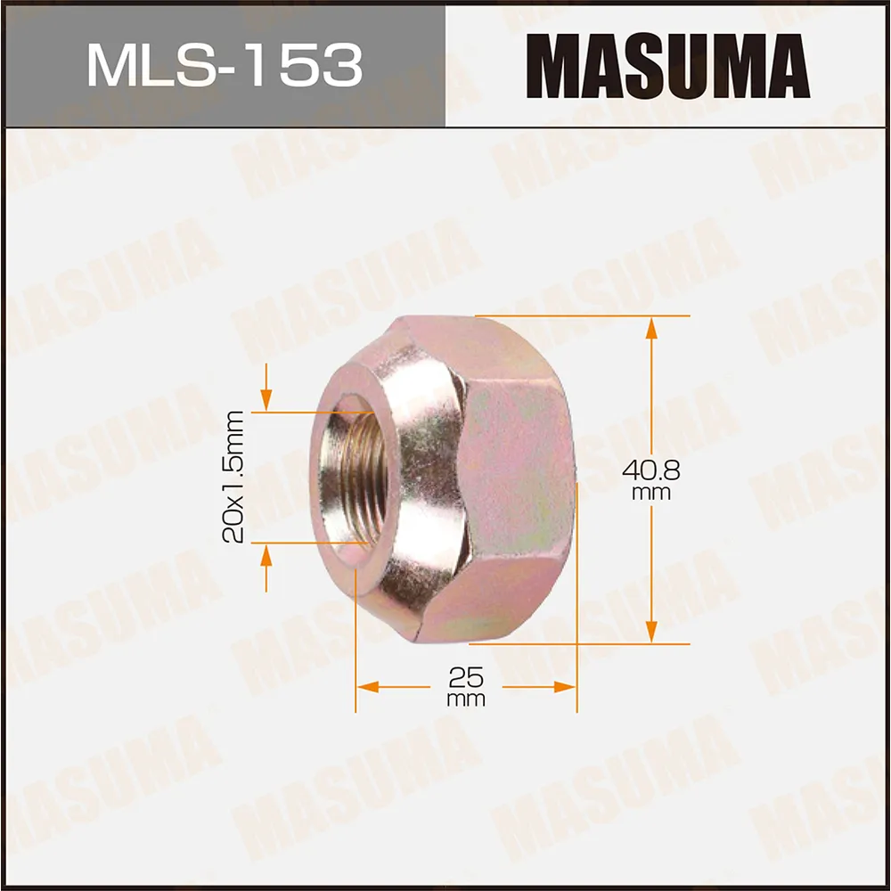 Гайка для грузовика R MASUMA MLS153
