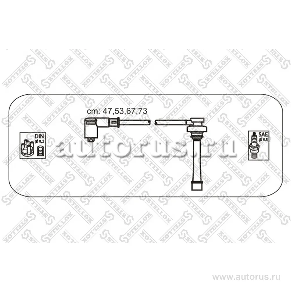 К-кт проводов Mitsubishi Galant/Space Wagon 1.8-2.0/i 92> STELLOX 10-38263-SX