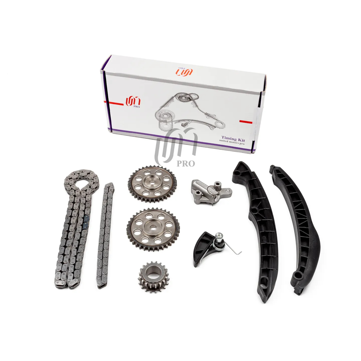Комплект ГРМ VAG 1.4 TSI, 1.6 FSI 03C 109 158A (EA111 2-цепи, натяжители, 3-звездочки) UM UNITED MOTORS 45CDC001