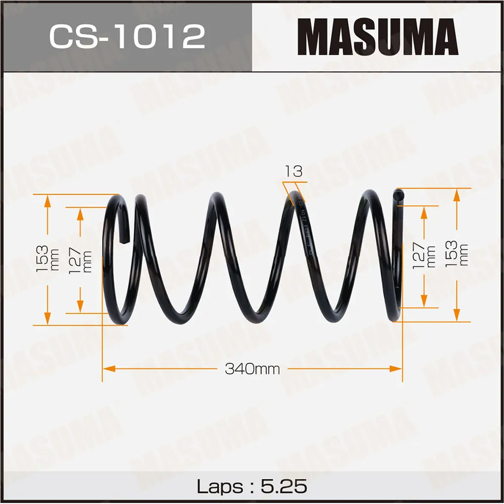 Пружина передняя TOYOTA COROLLA MASUMA CS-1012