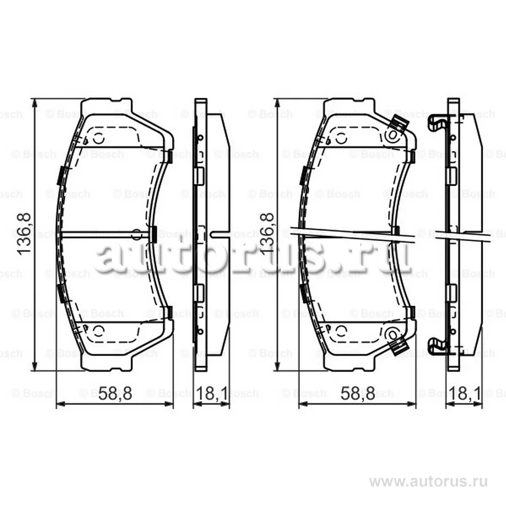 Колодки тормозные mazda 6 1.8-2.5 08- передние