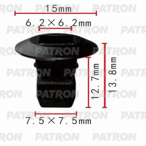 Фиксатор пластиковый (упаковка 100шт) Audi,Seat,Skoda,Volkswagen примен PATRON P37-0228A