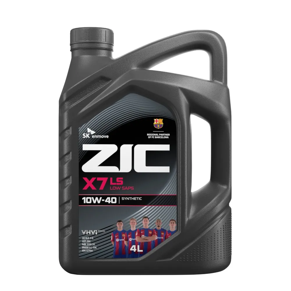 Масло моторное ZIC X7 LS 10W-40 синтетическое 4 л 162620