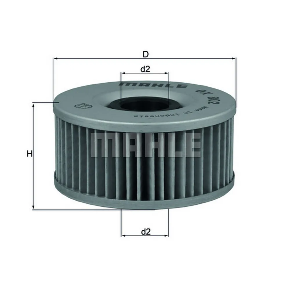Масляный фильтр MAHLE ORIGINAL KNECHT/MAHLE OX802.