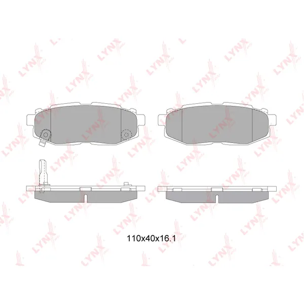 Колодки тормозные LYNXauto BD-7114