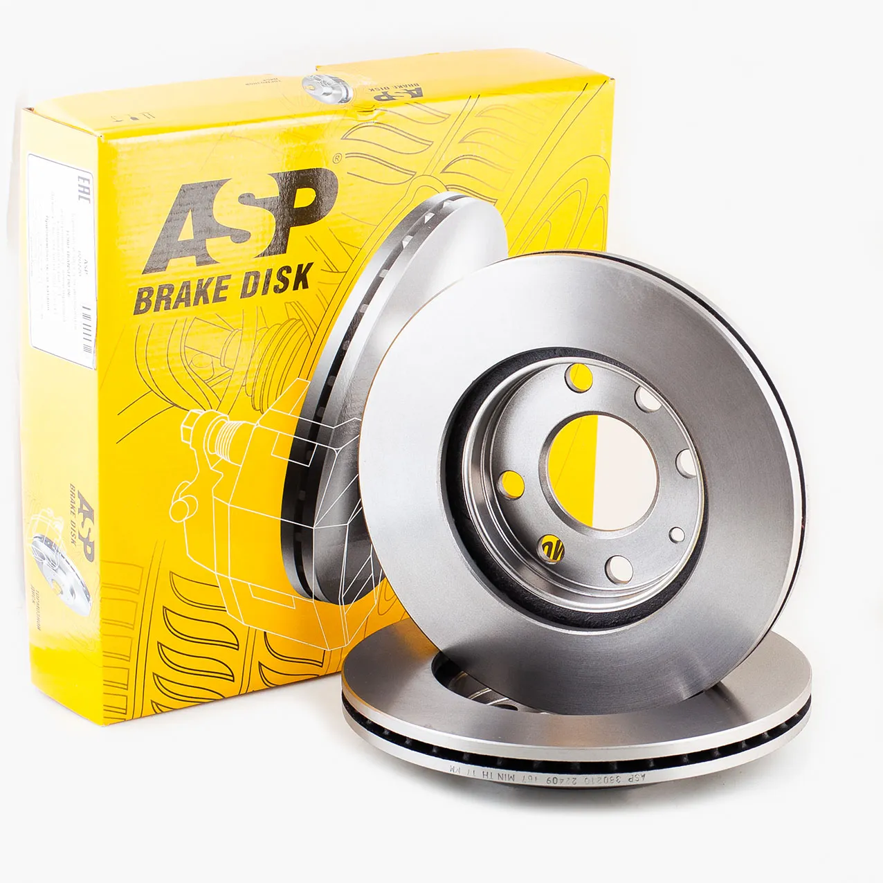 Диск тормозной передний DAEWOO LANOS/NEXIA/OPEL ASTRA F/CORSA B/VECTRA A ASP 380210
