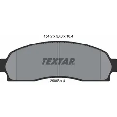К-кт дисковых колодок TEXTAR 2506801