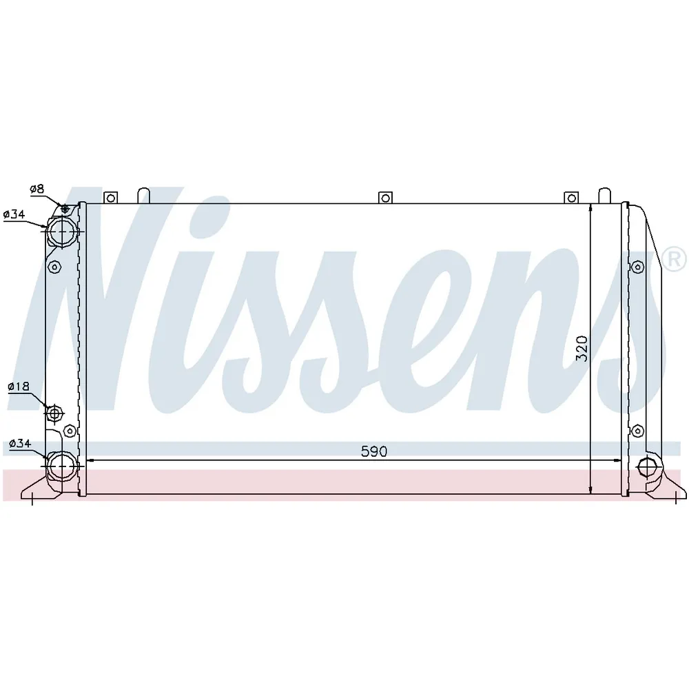 Радиатор основной NISSENS 604361
