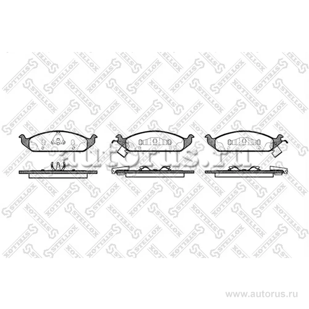 Колодки дисковые п. Chrysler Stratus/Cirrus, Dodge STELLOX 581 002B-SX