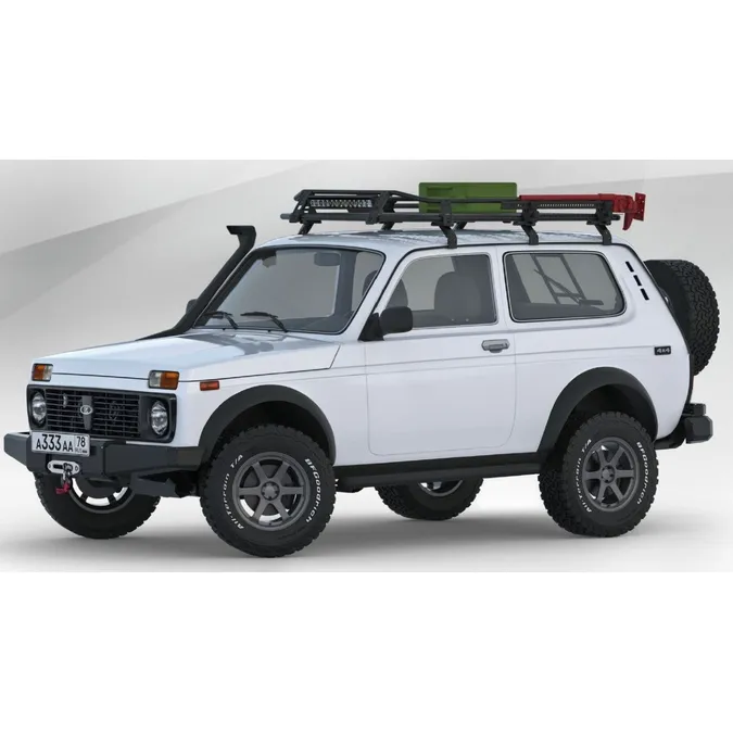 Силовая защита Rival штатных порогов Lada 4х4 3-дв., URBAN 3-дв. 1973- Rival D.6001.1