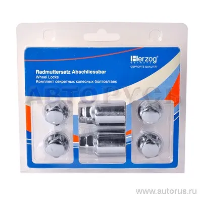 Секретки колесные гайка M12x1.50x21 С19 HLM 006K4 HERZOG HLM 006K-4