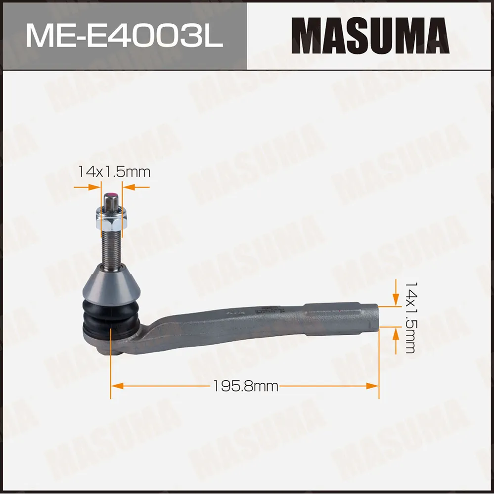 Наконечник рулевой тяги L MASUMA ME-E4003L