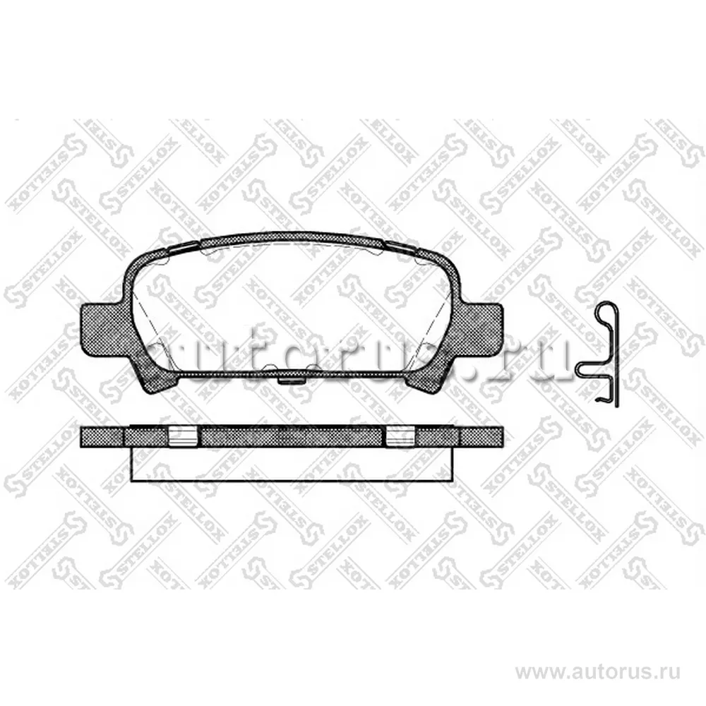 Колодки дисковые з. Subaru Forester 2.0 97-02/Impreza 00>/ STELLOX 740 002B-SX