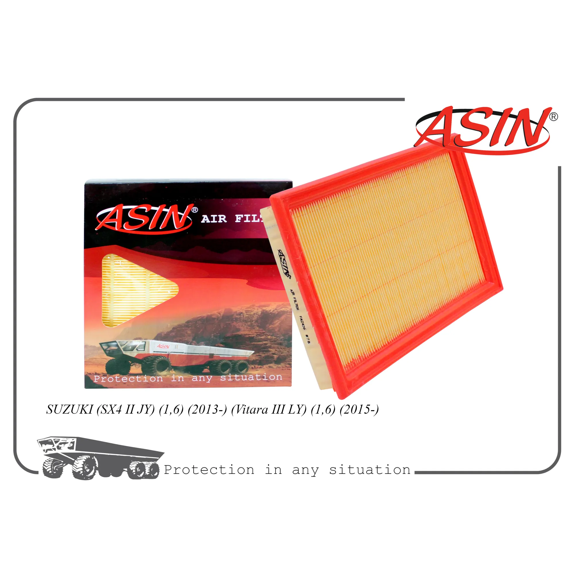 Фильтр воздушный 13780-61M00/ASIN.FA2476 ASIN ASINFA2476