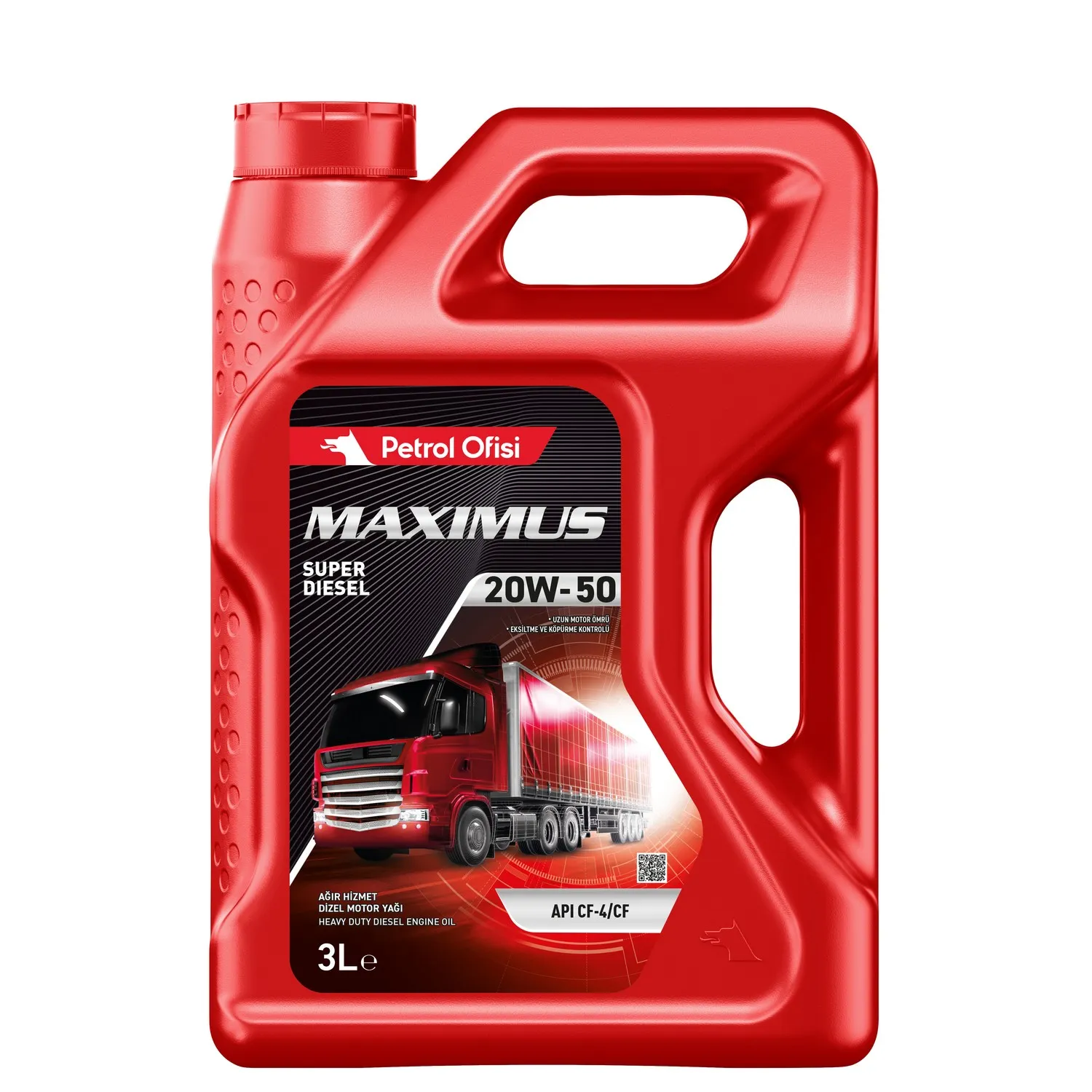 Масло моторное MAXIMUS SUPER DIESEL 20W-50 3 л. Petrol Ofisi 400001491