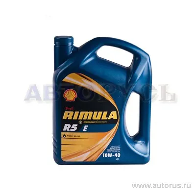 Масло моторное SHELL Rimula R5 E 10W-40 полусинтетическое 4 л 550027383