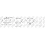Колодки передние MB W204/W212/C207 NIBK PN0395W