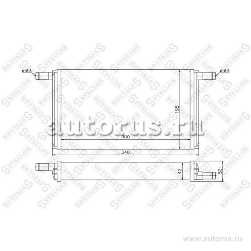 Радиатор печки VW LT28 2.4/2.4D/TD 75-96 STELLOX 10-35064-SX