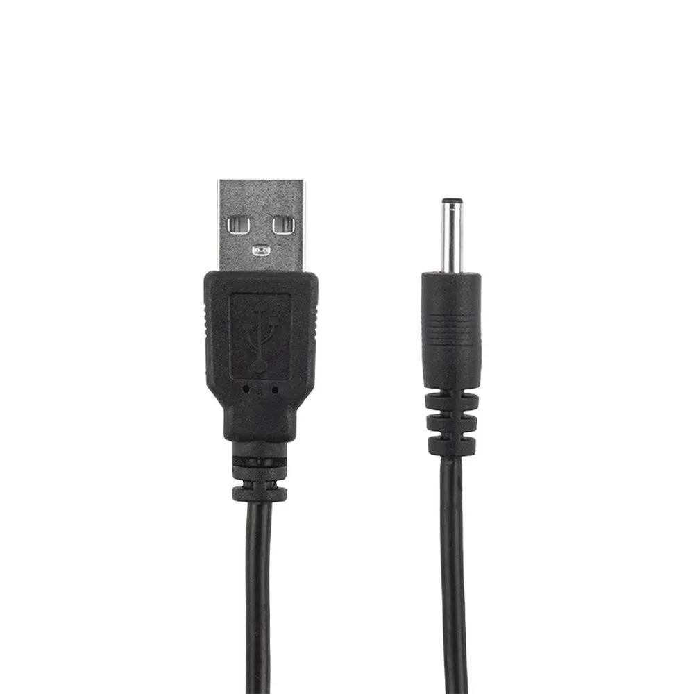 Кабель USB штекер - DC разъем питание 1,4х3,4 мм, спираль 1,5 метра, , Max Вт REXANT 18-0235