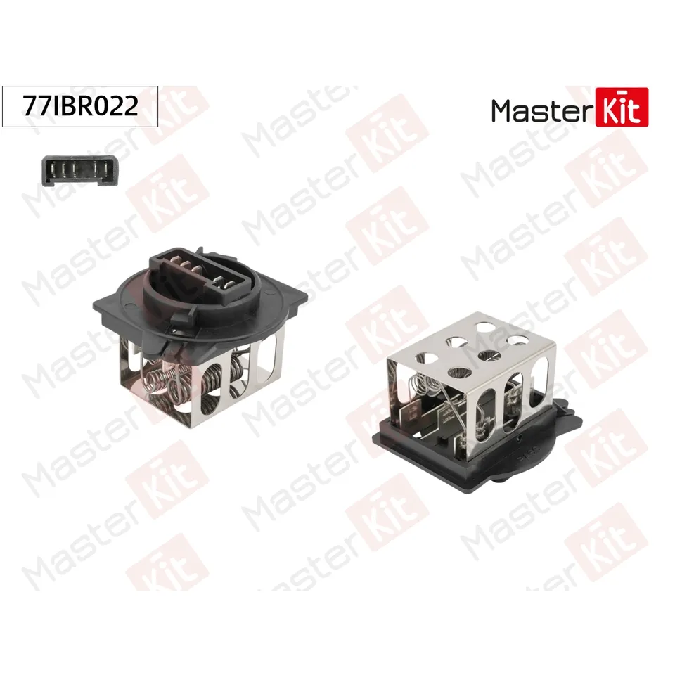 Резистор вентилятора Peugeot 306 (7B, N3, N5)/PARTNER (5) 1993 - 2015 MASTERKIT 77IBR022
