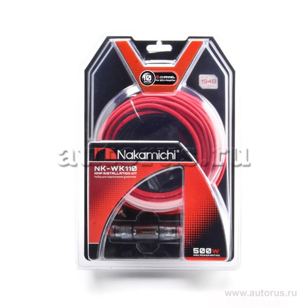 Набор установочный Nakamichi NK-WK110 для подкл. 2х кан. усилителя 10Ga NAKAMICHI NAK-NK-WK110