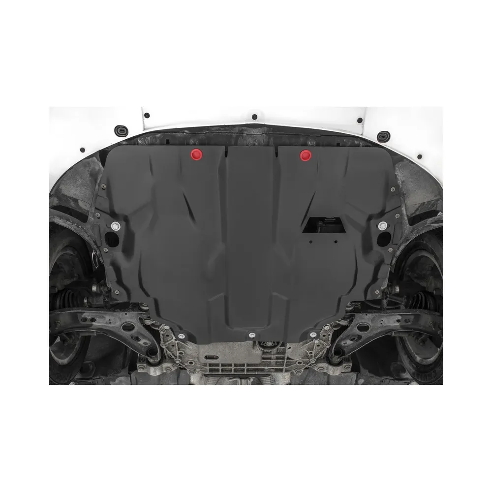 Защита картера + КПП + комплект крепежа, АвтоБРОНЯ, Сталь, SEAT Altea; SEAT Altea (Freetrack); SEAT Seat, Skoda, Volkswagen Altea, Cordoba, Leon, Tole АВТОБРОНЯ 111.05107.1