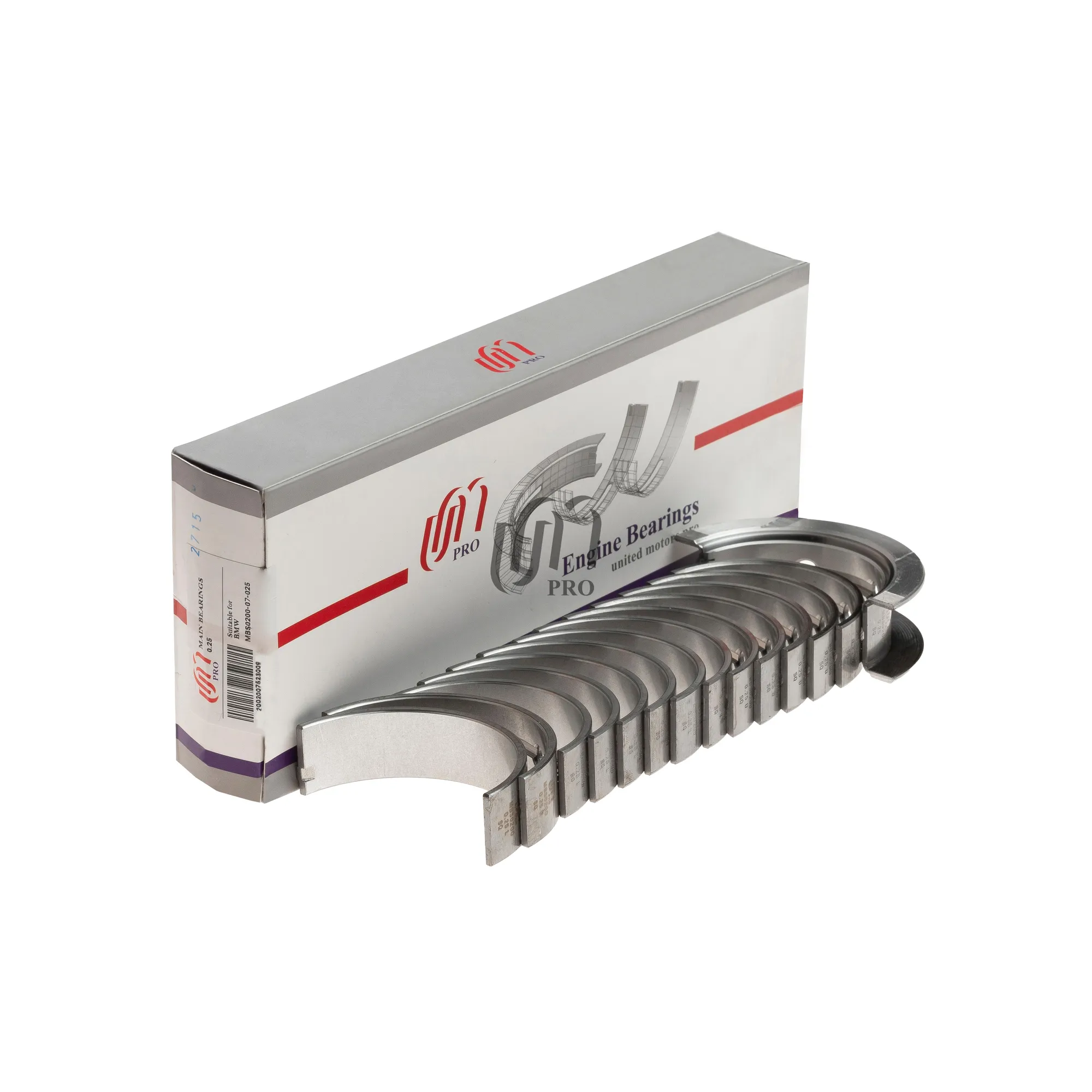 Вкладыши коренные BMW N52B25 N52B30 (11 21 7 627 039) UM UNITED MOTORS UMPRO MBS020007025