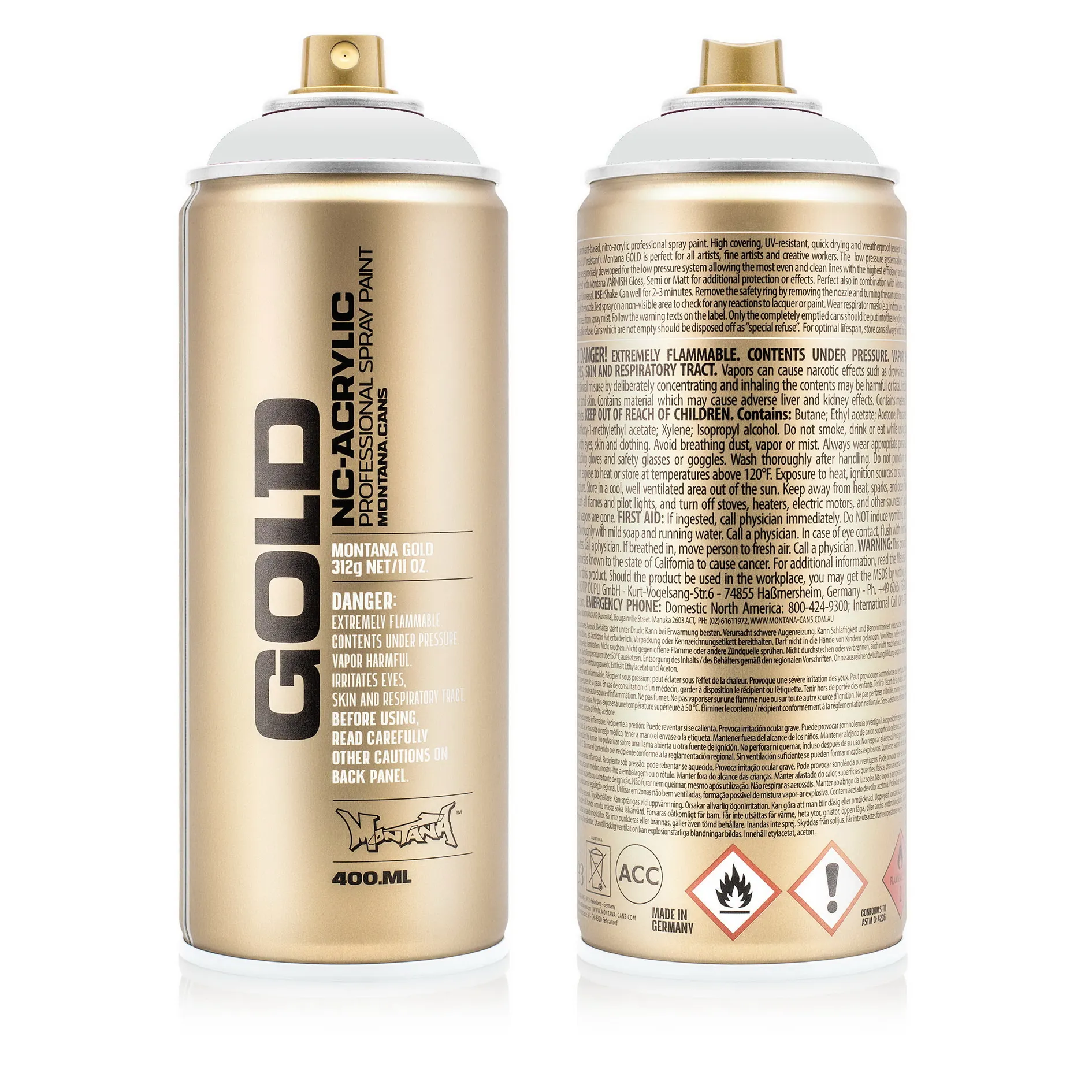Краска GOLD светло-серый мрамор MONTANA CANS G7010