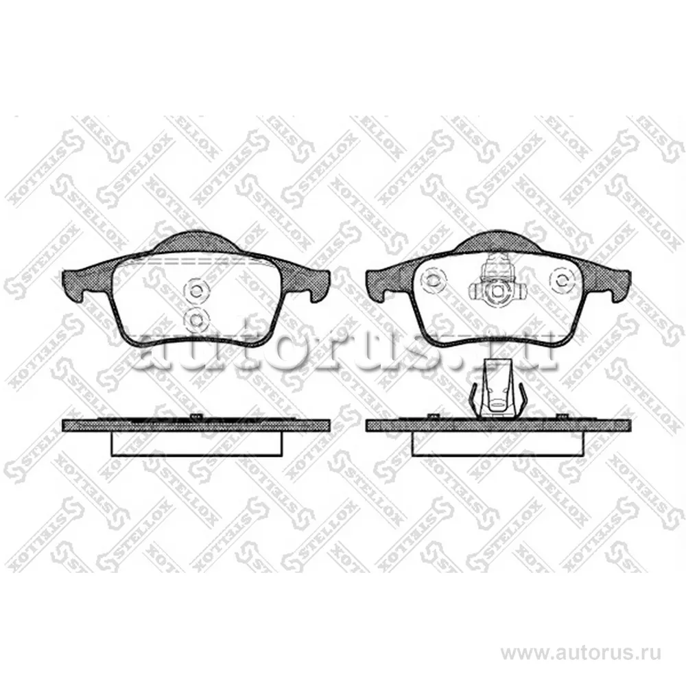 Колодки дисковые з. Volvo S80 98/S60/V STELLOX 725000BL_SX